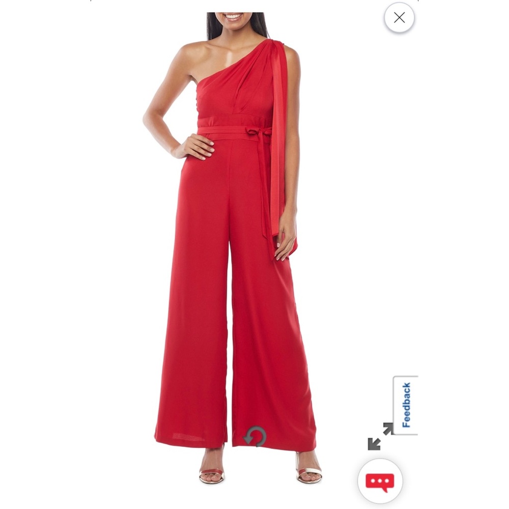 Red jumpsuit..